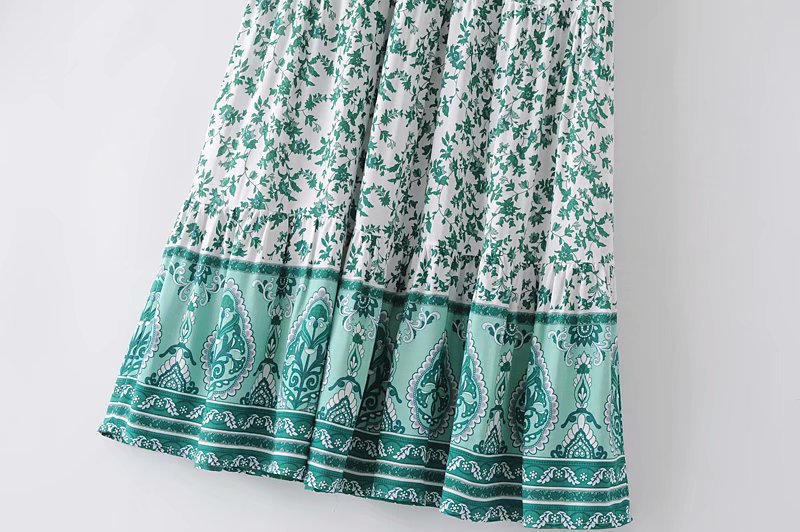 Title 3, Hoge taille retro slanke rok met etnische print...