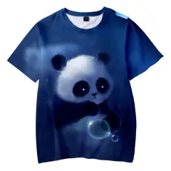 Cute Panda Series 3D Digital Colour Printing Short Sleeve - Xxs-H - View 1