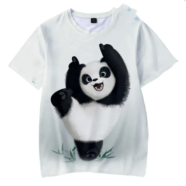 Cute Panda Series 3D Digital Color Printing Short Sleeve Xxs A - Shop at LoveMi