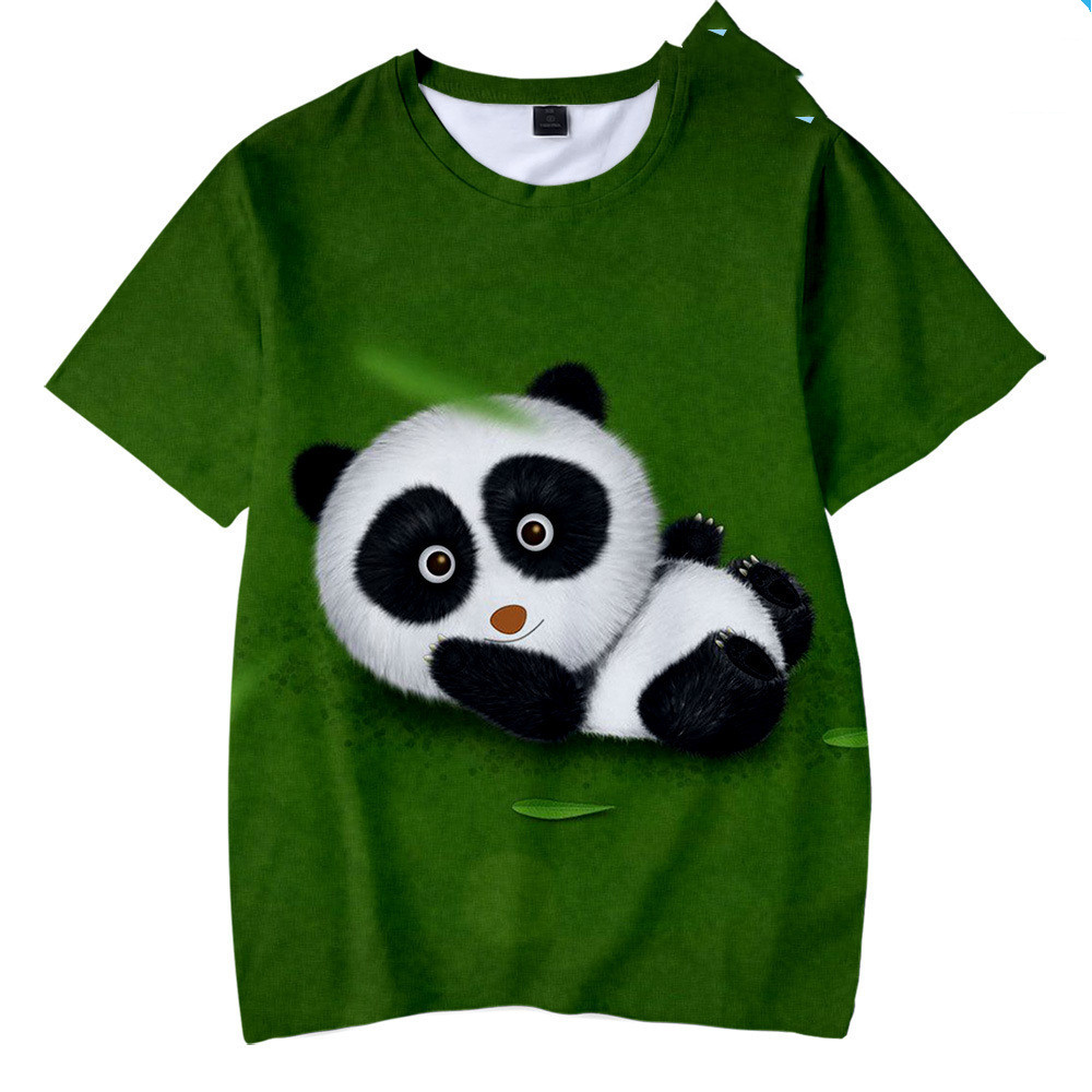 Cute Panda Series 3D Digital Color Printing Short Sleeve Xs F - Shop at LoveMi