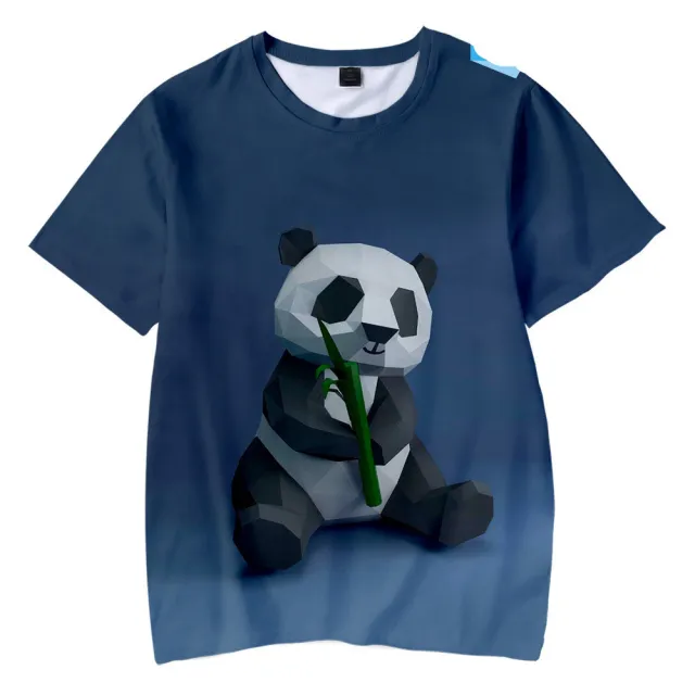 Cute Panda Series 3D Digital Color Printing Short Sleeve Xxs G - Shop at LoveMi