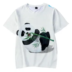 Cute Panda Series 3D Digital Colour Printing Short Sleeve - Xxs-B - View 1