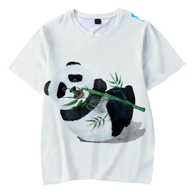 Cute Panda Series 3D Digital Color Printing Short Sleeve Xxs B - Shop at LoveMi