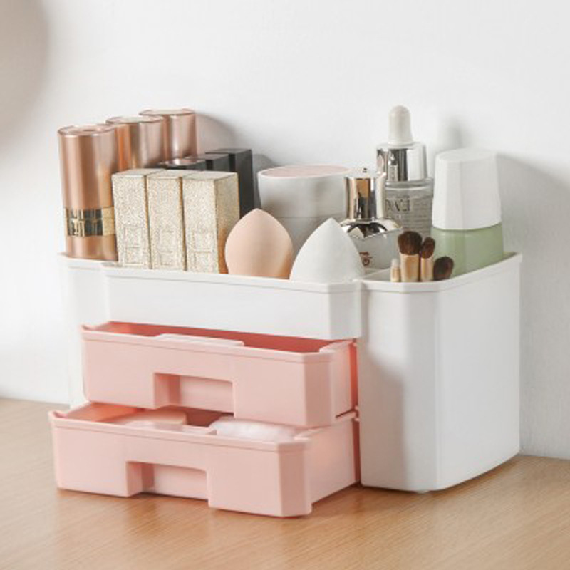 Cosmetic Storage Box Female Dustproof Shelf Desktop Drawer Type Storage Box