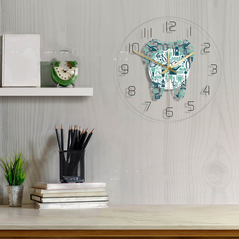 Decorative Wall Clock, Luminous, picture 3 of 3