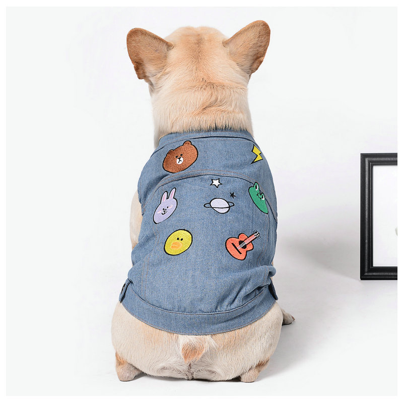 Embroidered Vest Casual Pet Clothes