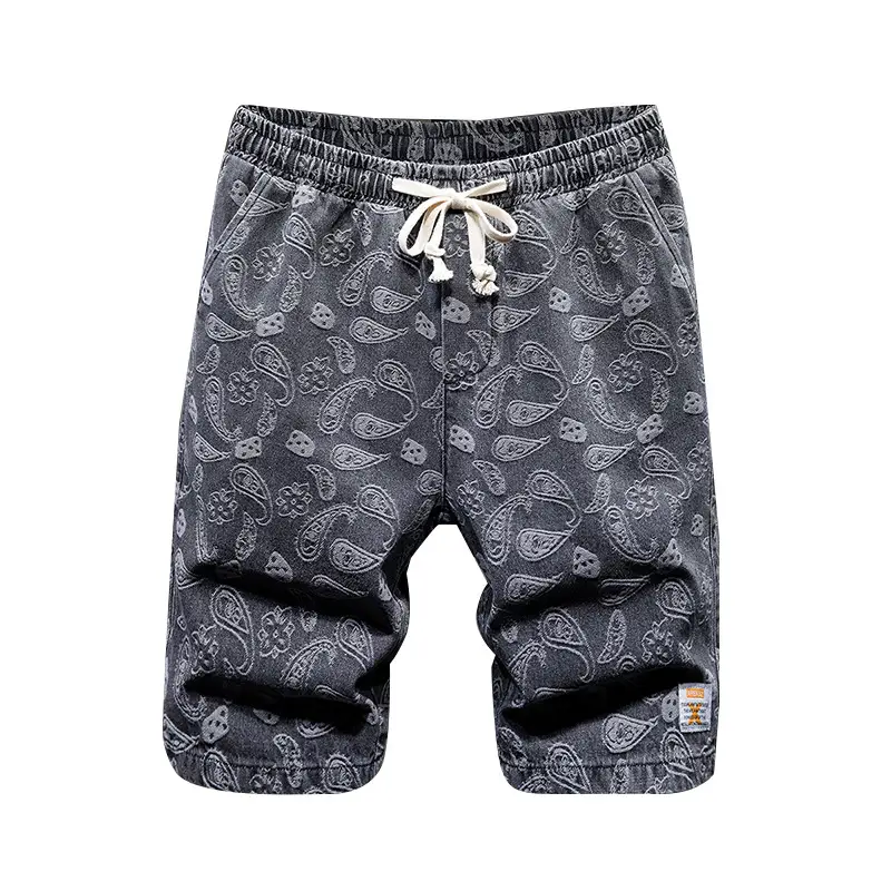Large Size Denim Shorts Men's Loose Summer Thin Style