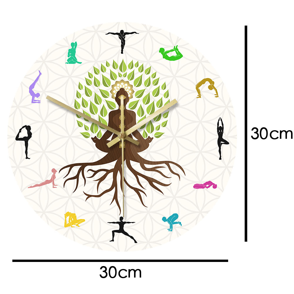 Yoga Action Personality Clock Wall Clock - Image 4