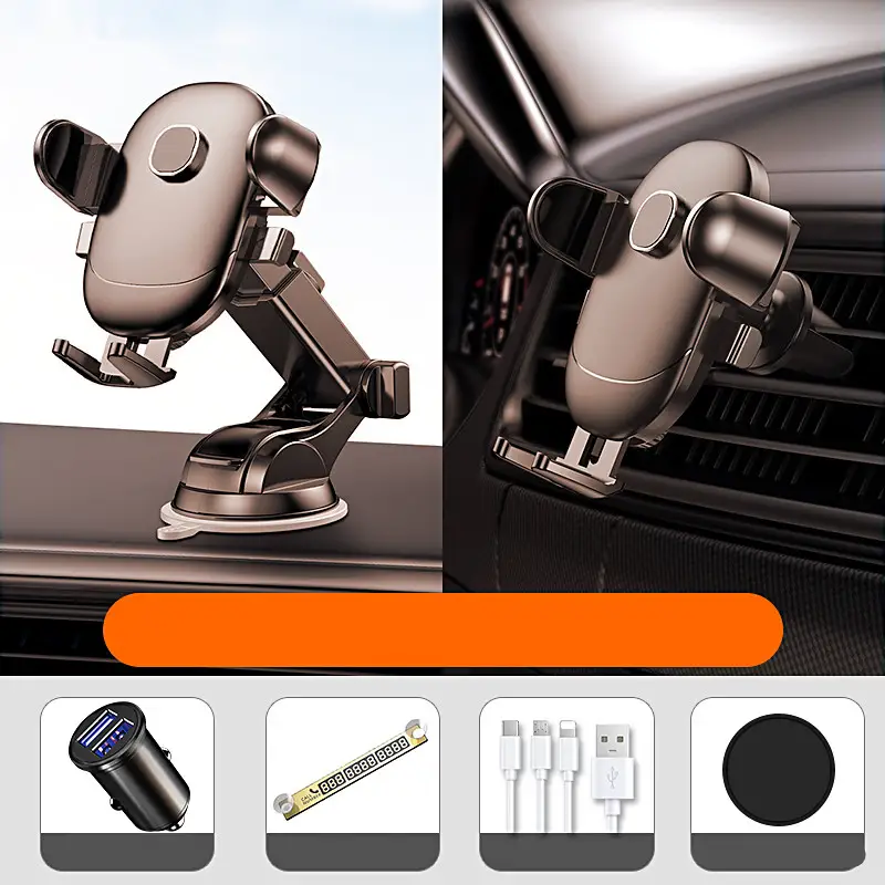 Mobile Phone Bracket For Automobile Sucker Type Universal Navigation Driving Support Clip