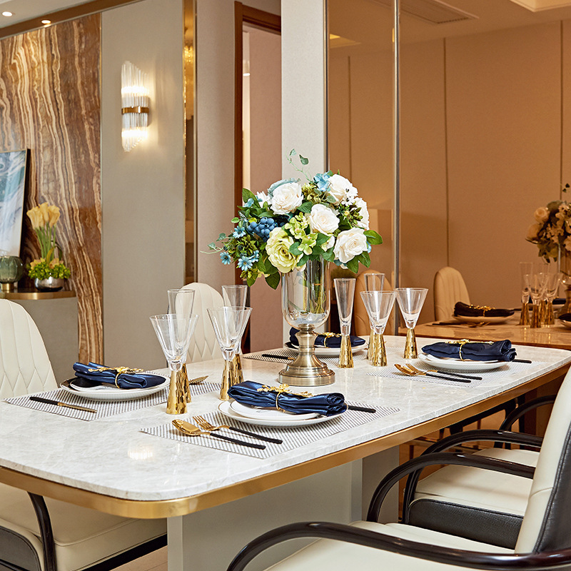 European Style Red Wine Glass Restaurant Table Practical Decorations