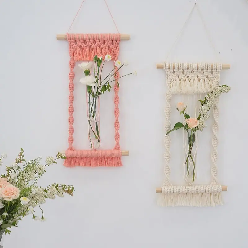 Woven Tapestry, Cotton Rope, Wall Hanging