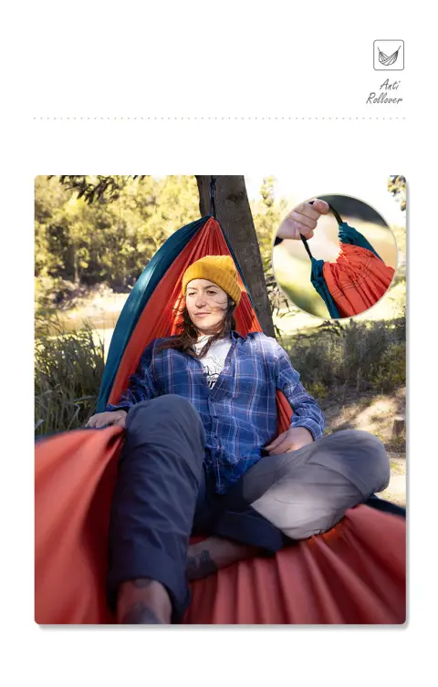 Hammock Outdoor Swing Double Anti-Rollover Portable Camping Glider