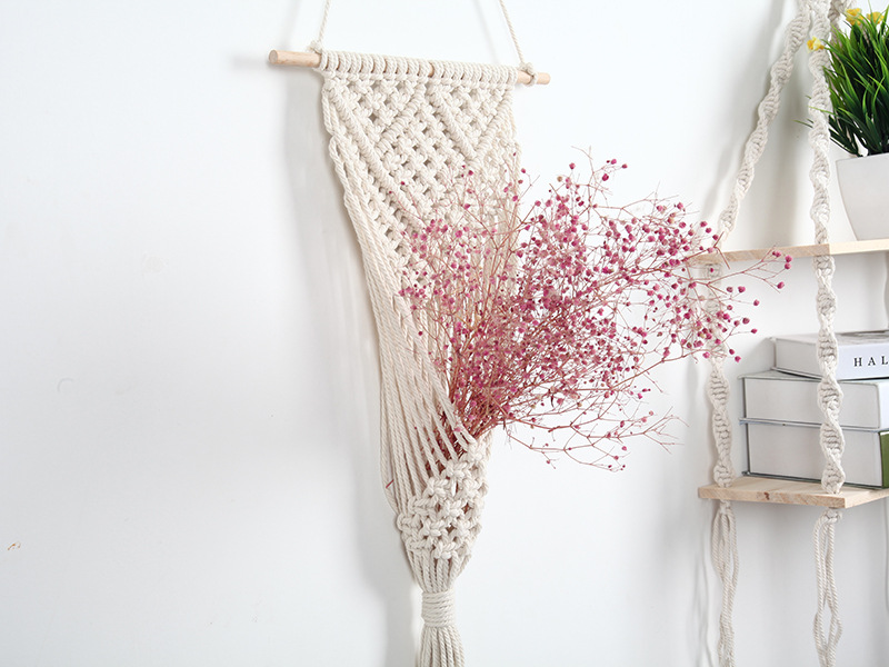 Woven Net Bag Flower Basket Wall Decoration Flower Shop Decoration — foto 6