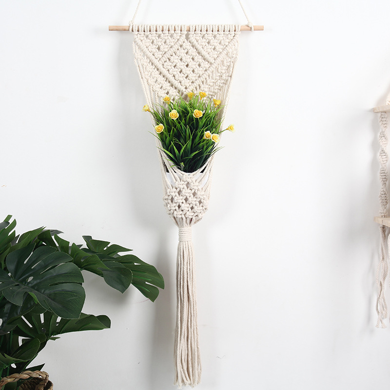 Woven Net Bag Flower Basket Wall Decoration Flower Shop Decoration — foto 2