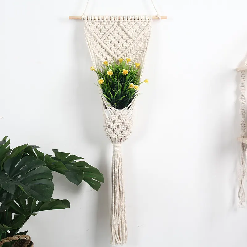 Woven Net Bag Flower Basket Wall Decoration Shop