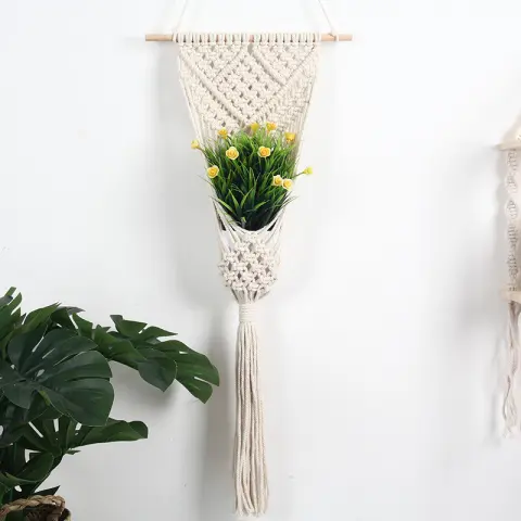 Woven Net Bag Flower Basket Wall Decoration Shop