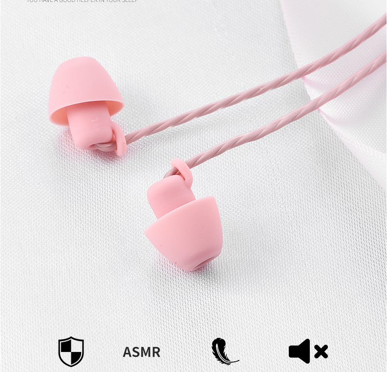 HiFi 6mm Copper Ring Speaker Silicone Sleeping Earphone