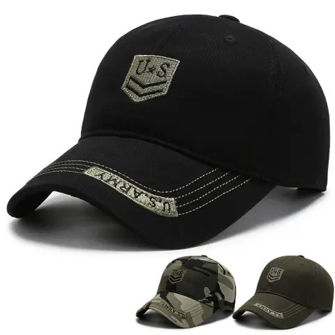 Men'S Camouflage Cap Trend Fashion Embroidered Baseball Cap Anti-Uv