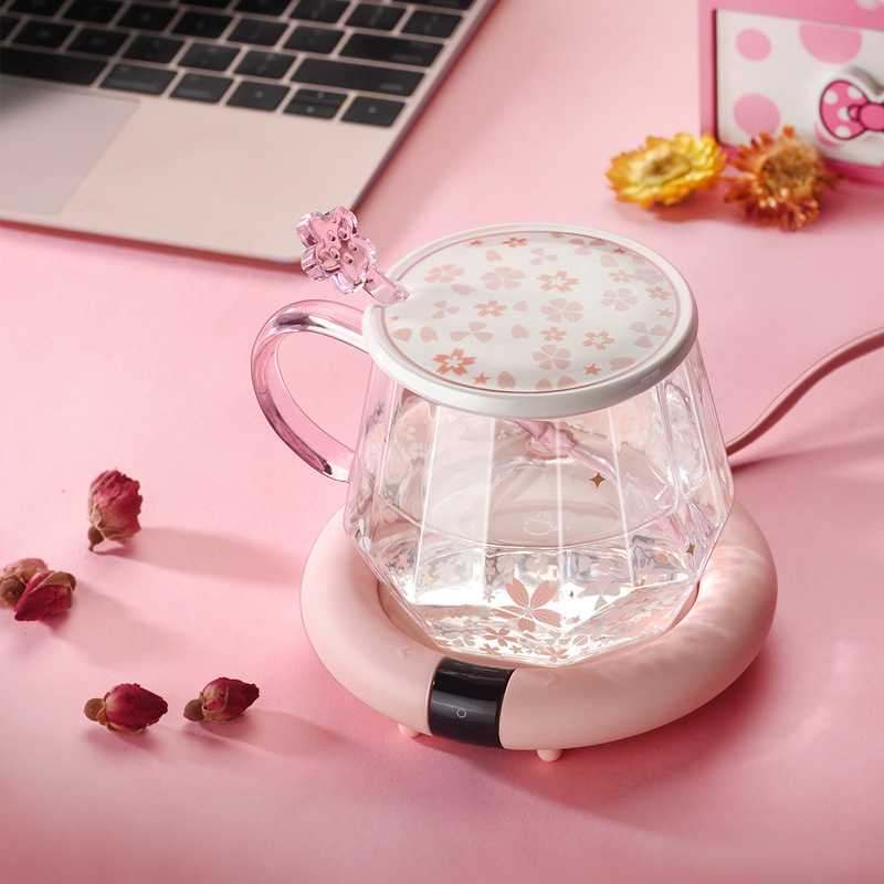 Cherry Blossom Cup Heat-resistant Glass Female Cute Drinking Glass