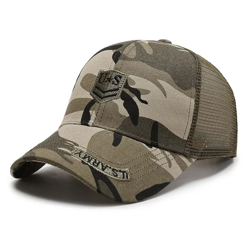 Hat Men'S Camouflage Army Cap Fashion Embroidery