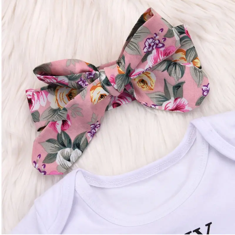 Floral Shorts Butt Romper Three-piece Suit