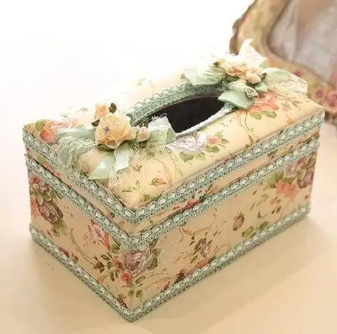 Jewelry Box, Earrings, Ring Storage Tissue Box