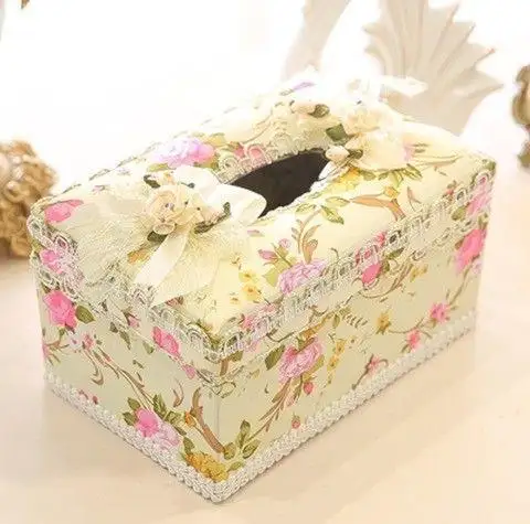 Jewelry Box, Earrings, Ring Storage Tissue Box