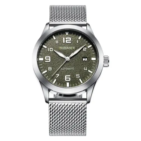 OUBAOER Mens Watches Automatic Mechanical Watch Men Stainless Steel
