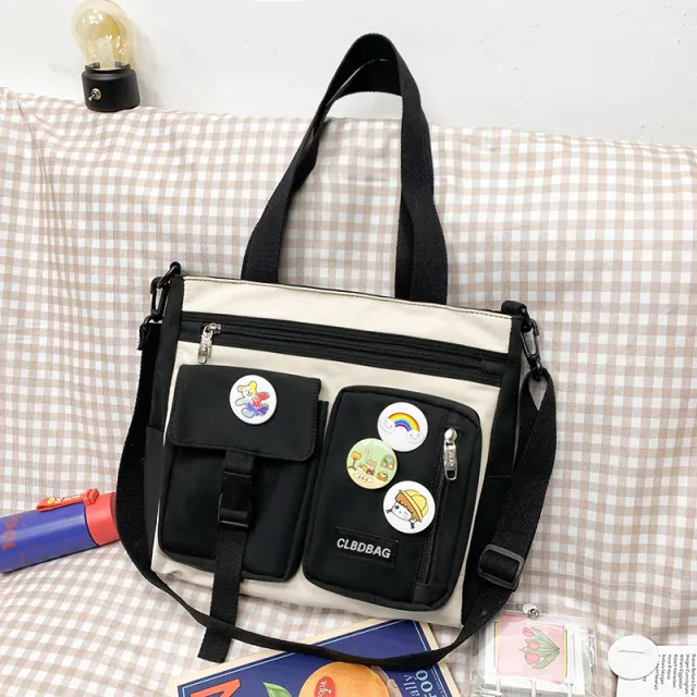 Large capacity Bag For Primary And Middle School Students And Girls To Make Up Lessons Black - Shop at LoveMi