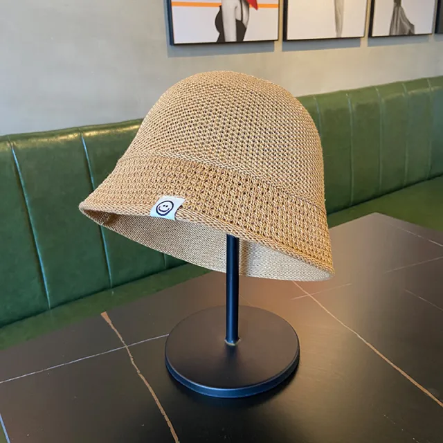 Khaki Woven Fisherman Hat Female Early Spring Summer Khaki - Shop at LoveMi