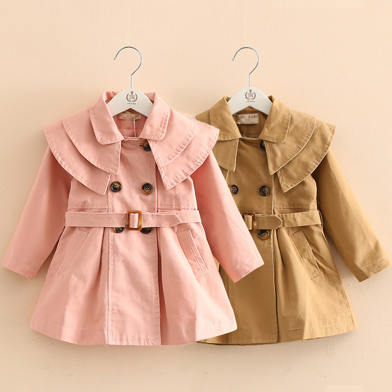 Spring And Autumn New Style Cotton Girl Windbreaker Korean Baby Jacket