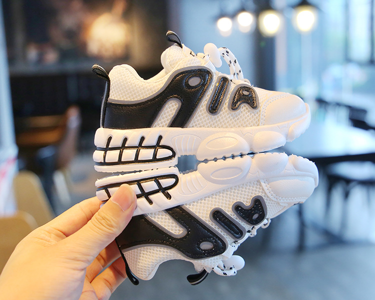  Autumn New Children Sports Shoes Boys Breathable Net Shoes
