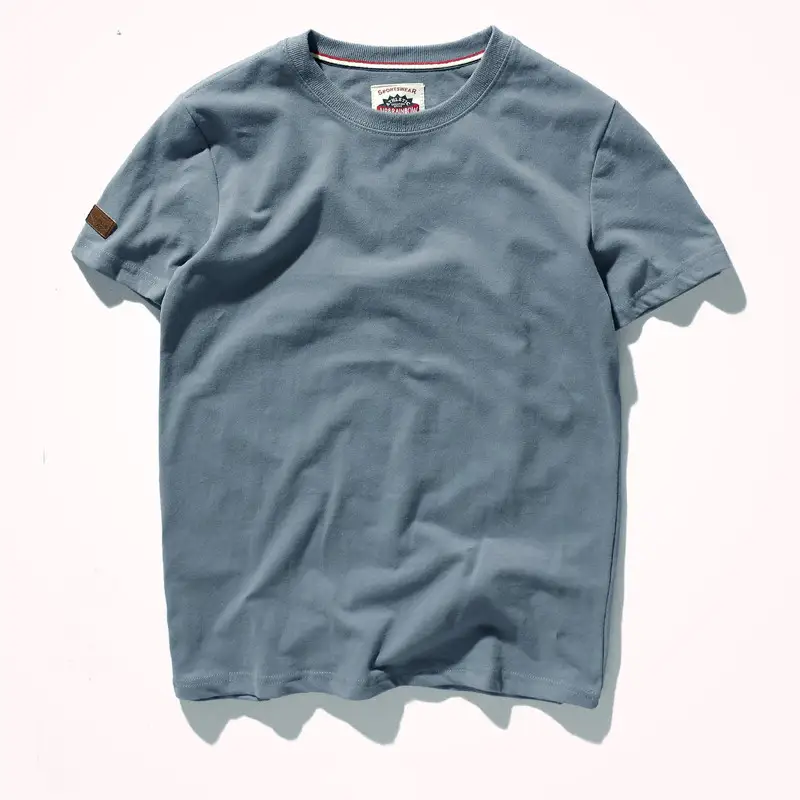 Short-sleeved T-shirt Men's Pure Cotton Self-cultivation Tide Brand Half-sleeved