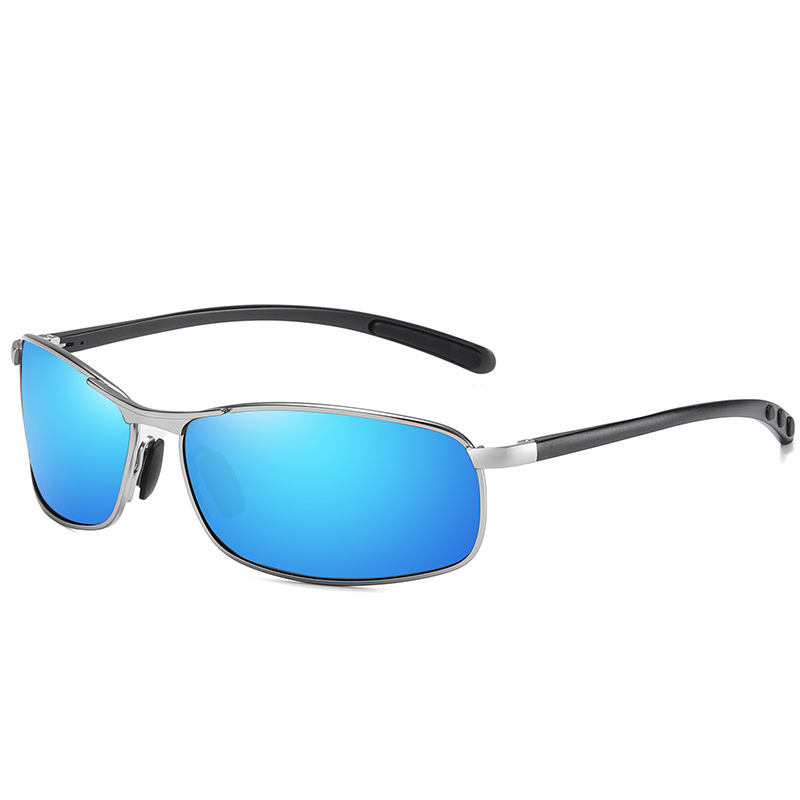 Silver frame ice blue