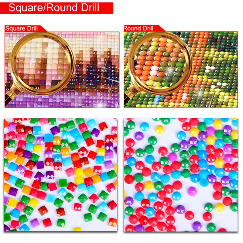 5D Diamond Painting Wolf Moon Foreign Trade Source Custom Diy New Style Full Diamond Sticker Diamond Painting