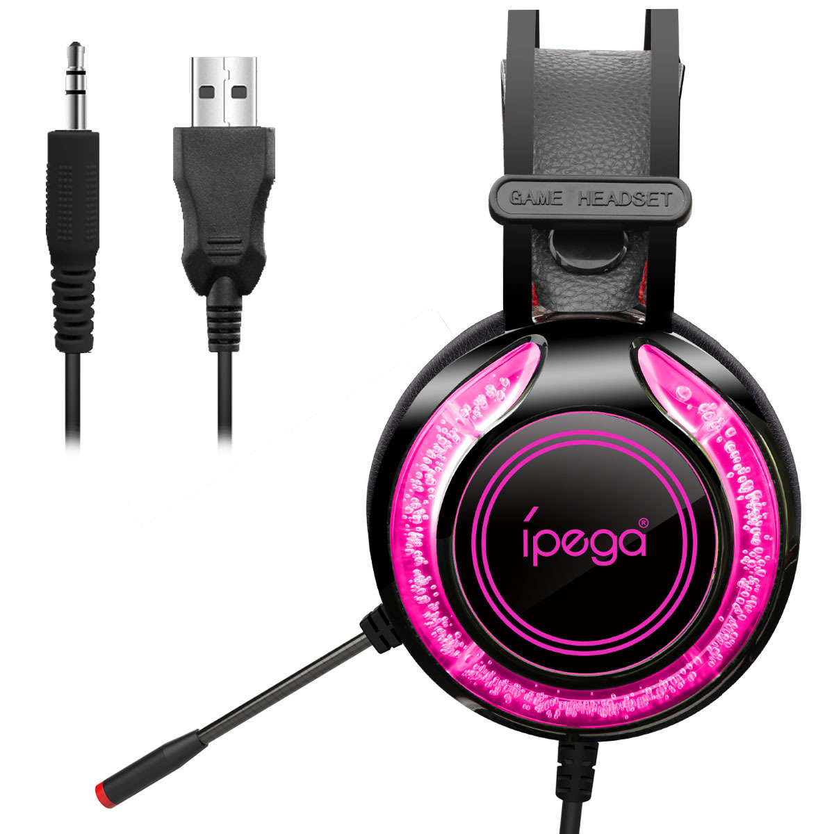 Computer Mobile Phone Headset With Wheat Band Adjustment Game Wired Headset - Image 3