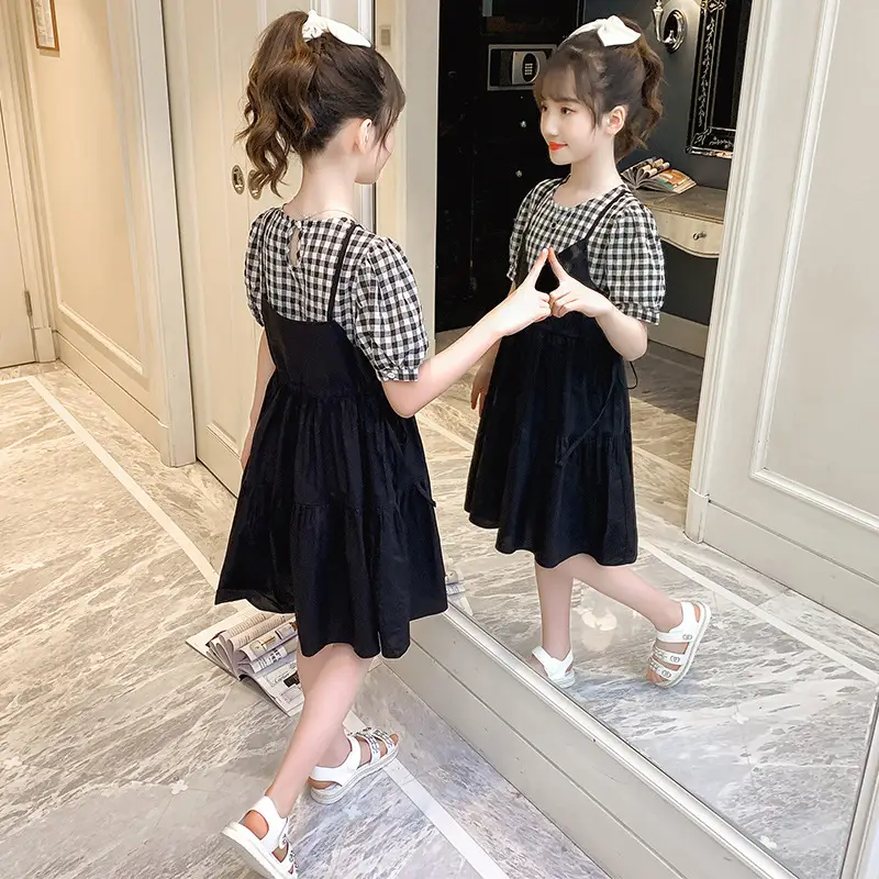 Girls Summer Dress New Net Red