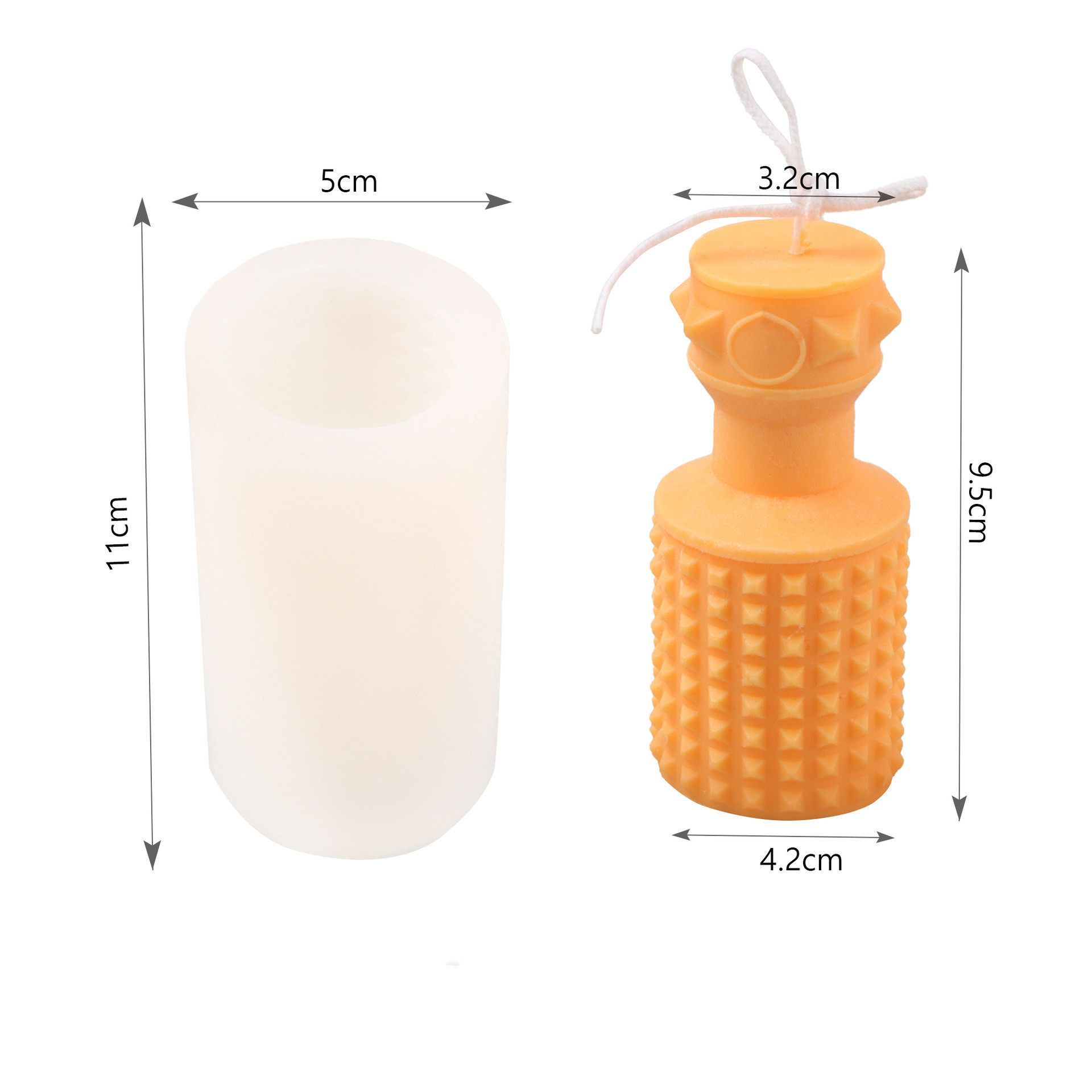 Title 10, Polygonal Silicone Geometric Magic Ball Candle ...