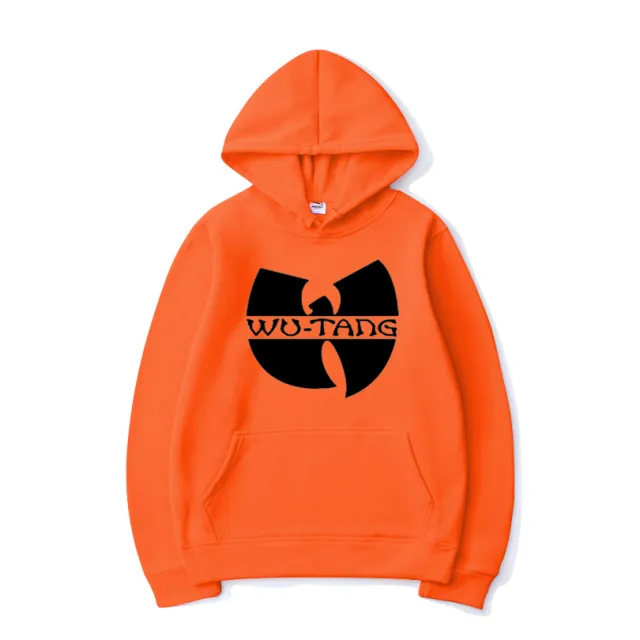 Hoodie Hiphop Street Dance Rap Thick Sweater Black Orange - Shop at LoveMi