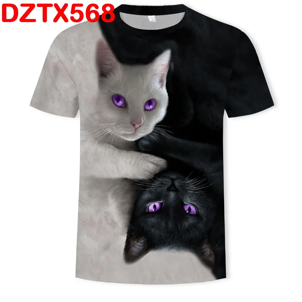 3D Digital Printing Men's T-shirt Animal Printing