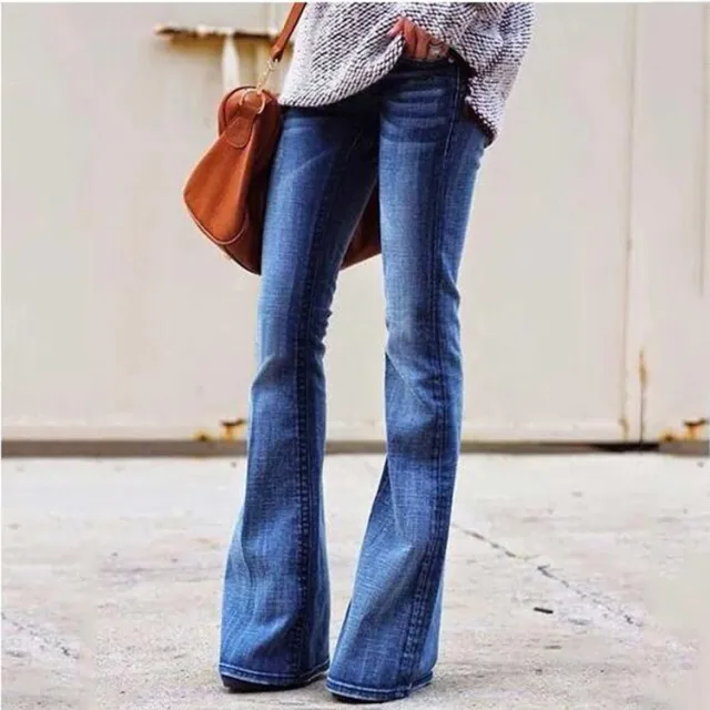Fashion Casual Ladies Jeans Slim Slimming Blue - Shop at LoveMi