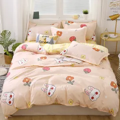 Home Textile Sheets Four-piece Quilt Cover Cover Apartment Dormitory Single - 3 Colour - View 1