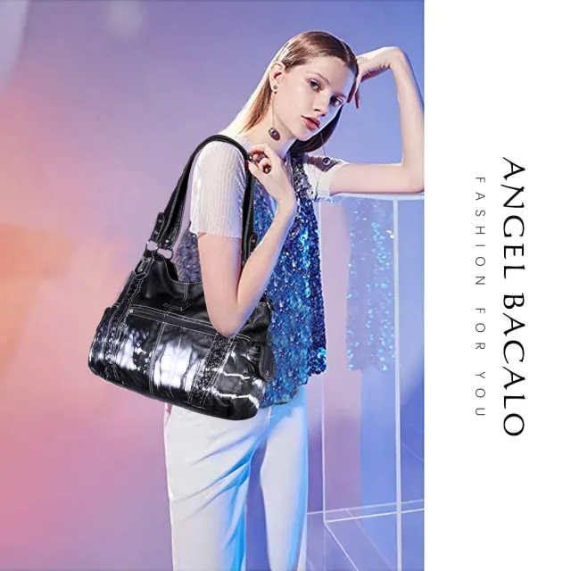 Spring And Summer New Ladies Shoulder Bag European And American Fashion Handbags Large Capacity Messenger Ladies Bag Black - Shop at LoveMi