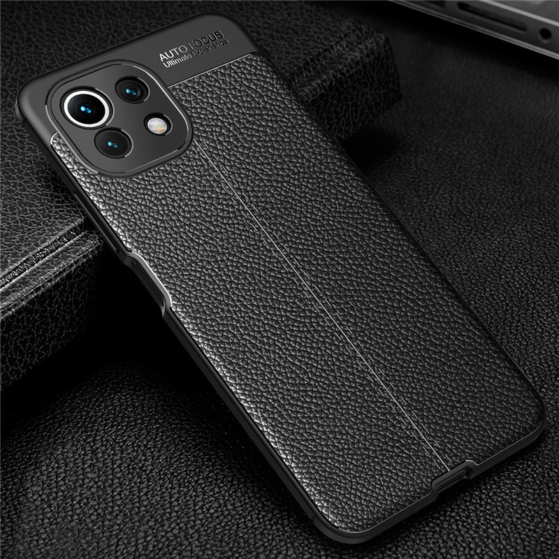 Lychee Leather Pattern Men’s Mobile Phone Case Protective Cover