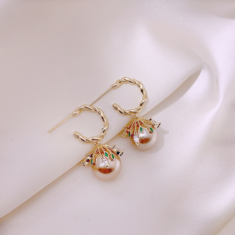 Japanese And Korean Temperament 925 Silver Earrings Female Fashion Simple Earrings
