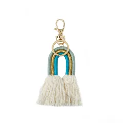 Personality Creative Jewellery Pendant Bohemia Europe And America Tassel Jewellery Pendant Hand-woven Rope Knot Bag Keychain - View 1