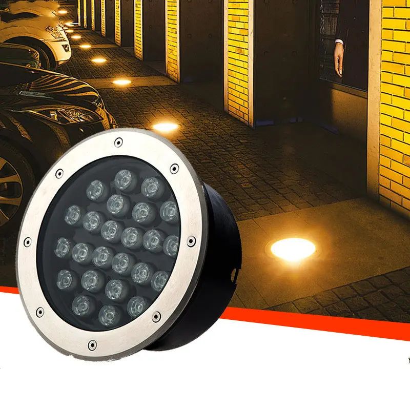 Led Underground Light 1W Outdoor Waterproof RGB Lawn Villa