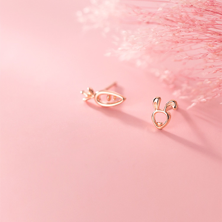 Korean Style Simple Temperament Cute Rabbit Carrot