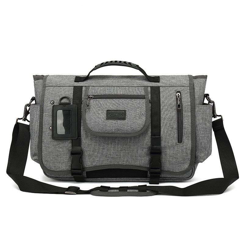 Handbag Retro One Shoulder Straddle Canvas Messenger Bag Grey - Shop at LoveMi