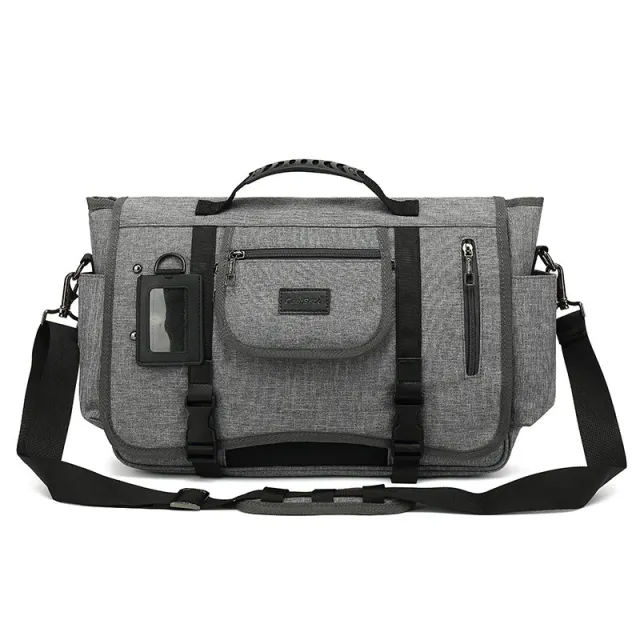 Handbag Retro One Shoulder Straddle Canvas Messenger Bag Grey - Shop at LoveMi